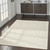 4' x 6' Ivory and Tan Geometric Hand Tufted Area Rug