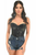 Lavish Wet Look Underwire Corset