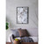 32" Black Iron Framed Antiqued Glass Accent Mirror
