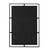 32" Black Iron Framed Antiqued Glass Accent Mirror
