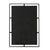 32" Black Iron Framed Antiqued Glass Accent Mirror