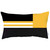 Homeroots Home Decor 12" x 20" Yellow Striped Zippered Handmade Polyester Lumbar Pillow Cover