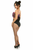 Lavish Holo & Fishnet Lace-Up Short Bustier Top