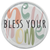 Glass Ornament Bless Your New Home