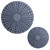 19" X 19" X 2" Sandstone, Fine Polished, Round With Stardust Pebble Finish - Wall Decor