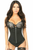 Top Drawer Cotton Steel Boned Underbust Corset with Zipper