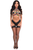 Rainbow Checker Print Stretchy Body Harness w/Silver Hardware