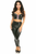 Lavish Faux Leather Lace-Up Short Bustier Top