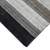 8' X 10' Black And Gray Wool Striped Hand Woven Area Rug