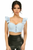 Lavish Eyelet Underwire Bustier Top with Removable Ruffle Sleeves