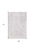 5' X 7' White Abstract Non Skid Area Rug