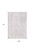 5' X 7' White Abstract Non Skid Area Rug