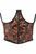 Lavish Skull Satin Open Cup Waist Cincher