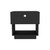 20" Black One Drawer Faux Wood Nightstand