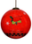 Woodland Plaid Pals Reindeer Hand Painted Glass Ornament