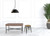 " Wood Brown And Gray Galvanized Metal Backless Bar Chair