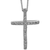 Open Bow Silver Plated Cross Necklace