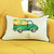 Homeroots Home Decor Green Pumpkin Truck Lumbar Throw Pillow, 12 x 20 Inches