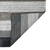 5' X 8' Black And Gray Wool Striped Hand Woven Area Rug