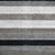 5' X 8' Black And Gray Wool Striped Hand Woven Area Rug