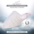 ROXONI Women Slipper Cozy Memory Foam, Indoor Outdoor Rubber Sole