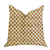 Plutus Rosy Posse Orange and Tan Floral Luxury Throw Pillow