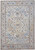 4' X 6' Taupe Blue And Gray Floral Stain Resistant Area Rug