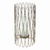 Candle Holder 7"D x 14.25"H Iron/Glass
