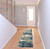 2' X 8' Blue Grey And Beige Abstract Power Loom Stain Resistant Runner Rug