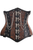 Top Drawer Steel Boned Underbust Corset with Chains and Clasps