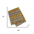 55" X 70" Gold And Brown Cotton Blend Woven Plaid Plush Throw Blanket with Fringe