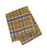 55" X 70" Gold And Brown Cotton Blend Woven Plaid Plush Throw Blanket with Fringe