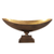 Rustic Bronze Oblong Footed Centerpiece Bowl