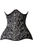 Top Drawer Curvy Brocade Double Steel Boned Under Bust Corset
