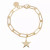 SAMARA & LARGE ELONGATED LINK CHAIN BRACELET