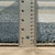 3' X 5' Teal Grey Tan And Beige Geometric Power Loom Stain Resistant Area Rug