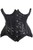 Top Drawer Satin & Sequin Underwire Curvy Cut Steel Boned Waist Cincher Corset