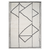 4' X 6' Ivory And Black Geometric Area Rug
