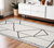 4' X 6' Ivory And Black Geometric Area Rug