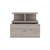 12" Gray One Drawer Faux Wood Floating Nightstand