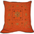 Mirror Work Aari Embroidery Design Cushion Cover Home Accent Furnishing - 16" x 16"