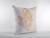 18” Gold White Hamsa Suede Zippered Throw Pillow