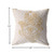 18” Gold White Hamsa Suede Zippered Throw Pillow