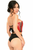 Lavish Patent with Black Lacing Lace-Up Bustier