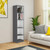 71" Gray And White Wood Five Tier Bookcase