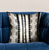 Plutus Scandanavian Stripe Black, White Geometric Luxury Throw Pillow