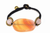 Peach Agate Slice & Rose Quartz Bracelet