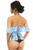 Lavish Sheer Lace Underbust Underwire Corset with Ruffle Sleeve