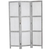67" Gray Folding Three Panel Screen Room Divider