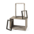 Set of Two Brown Solid and Manufactured Wood Two Tier Floating Bookcase